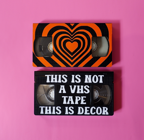 This is not a VHS tape upcycled vintage VHS video tape home decor