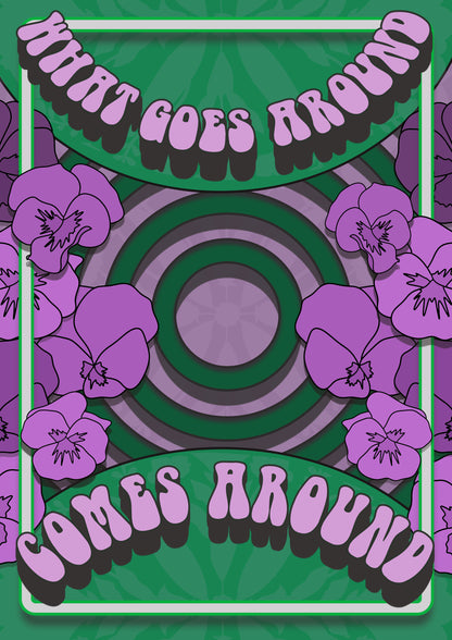 What goes around comes around artwork poster print